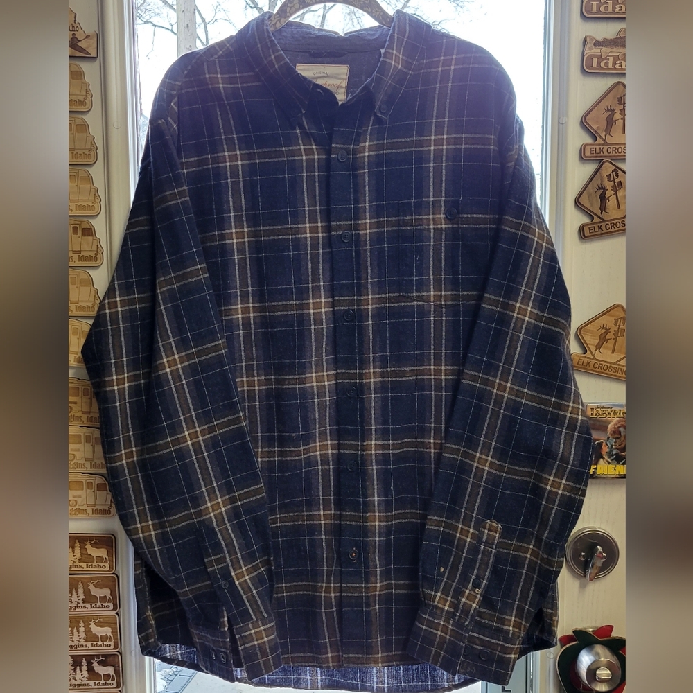 Mens Vintage Weatherproof flannel Shirt